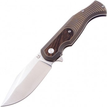 Нож FOX KNIVES FOX EAST WOOD TIGER BRONZE TI/ZEBRAWOOD Нож FOX KNIVES FOX EAST WOOD TIGER BRONZE TI/ZEBRAWOOD